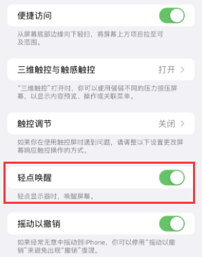 普洱苹果授权维修站分享iPhone轻点无法唤醒怎么办 